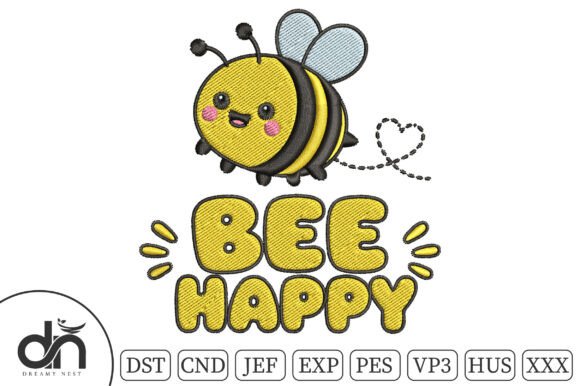 Bee Happy Cute Bumblebee Embroidery Review