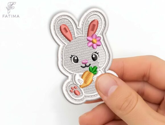 Cute Bunny Patch Embroidery Design Review