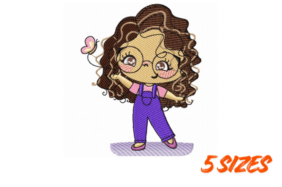 Cute Curly Girl Embroidery Pattern Review