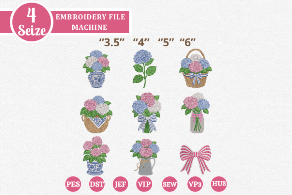 Hydrangea Embroidery Design Review