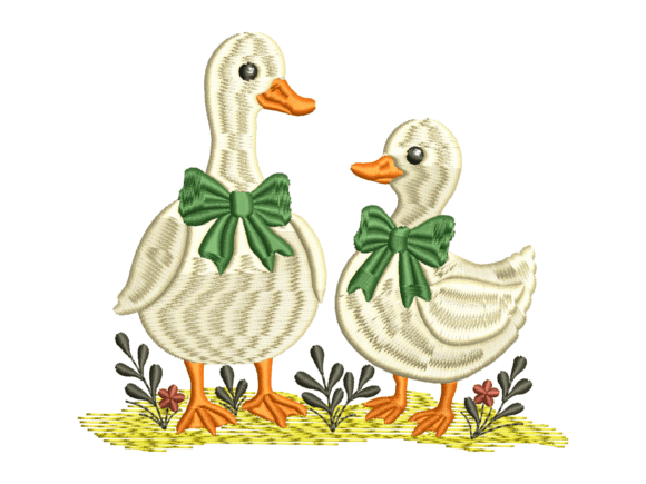 Review: Bow Tie Goose Couple Embroidery