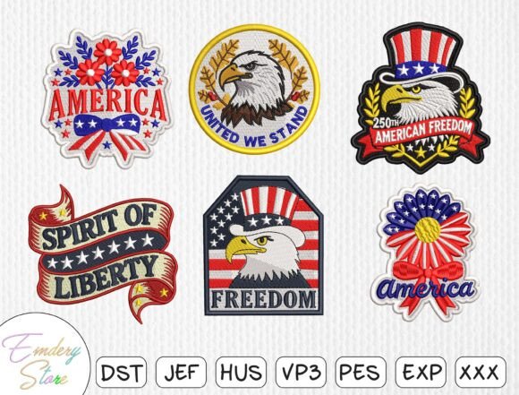 Review: Mega Patriotic USA Embroidery Patch Set