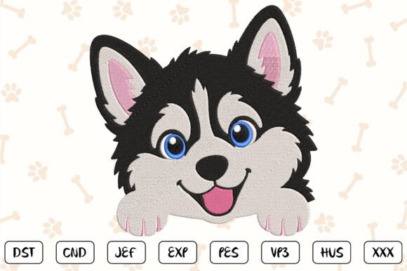 Siberian Husky Embroidery Design Review