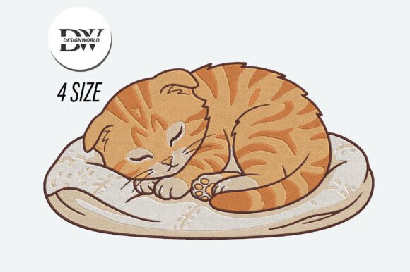Sleeping Cat Embroidery Design Review