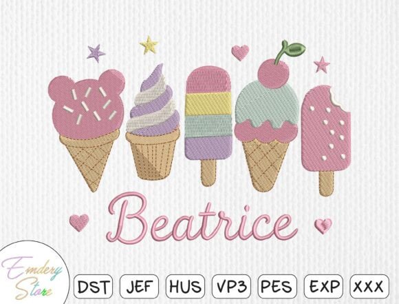 Summer Personalized Ice Cream Embroidery Review